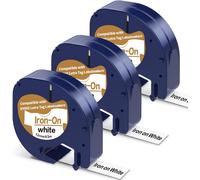3 Pack Iron On Labels 18769 Compatible with Letratag Tape for Clothes,Replacement for Label Iron On Tape for Clothes for LT-100T LT-100H QX50