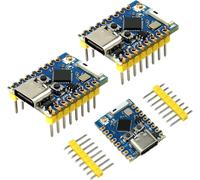 3 Pack Mini Development Board for ESP32-C3 PRO Mini Onboard Module for ESP32-C3FH4 Bluetooth WiFi Chip for ESP-32 Development Board for Arduino