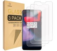 [3-Pack]-Mr Shield pour OnePlus 6/OnePlus Six [Verre Trempé] Protection d'écran avec Garantie de Remplacement à Vie