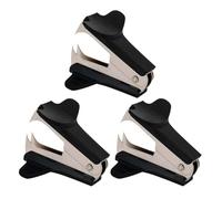 3 Pack Ôte-agrafes Extracteur D'agrafes Mini Ôte-Agrafes Extracteur Ôte-Agrafe Intégré Retire Agrafe Rapide Outil Agrafes Bureau Dégrafeur pour Agrafeuse Maison Bureau et Lécole, Noir