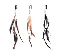3 Pack Pinces à Cheveux en Plumes Indiennes Boho Faites à la Main, Pinces à Cheveux en Plumes Boho Hippie, Pinces à Cheveux en Plumes, Coiffures Festives, Accessoires pour Cheveux Cosplay