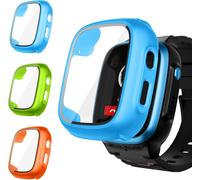 3 Pack Protection Ecran Coque Pour Xplora X5 Play Kids, Rigide Pc Anti-Rayures Housse De Protecteur Cover Pour Xplora X5 Play, Bleu/Vert Herbe/Orange