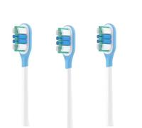 3 Pack | Rechange Têtes de Brosse à Dents compatibles avec Brosse à Dents Électrique Laifen Wave LFTB01-P LFTB01-A LFTB01-S - Vert/Bleu