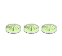 3 Pack Round Bubble Niveau, Mini Niveau de Bullseye, Outil de nivellement Horizontal de 32 mm pour la caméra Tripod Telescope Furniture Picture Mounting