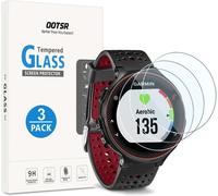 (3 Pack Screen Protector Compatible For Garmin Forerunner 220 225 235 620, Tempered Glass Screen Protector Film For Forerunner 220 225 235 620 [Clear Crystal]