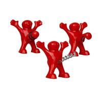3 Pack Tire Bouchon Cadeau Drole Rigolo Homme Femme, Personnalisé Décapsuleur de Vin Trois Mignons Humour Rouges Tire-Bouchons, Vin Bouchon, Bière Ouvre Bouteille- Cadeau Noël Anniversaire
