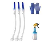 3-Pack Universal Fit 360° Spray Bottle Adapter - Multi-Angle Weighted Tube Replacement for Upside Down Spraying - Flexible Spray Bottle Tops & Nozzle for Household & Garden