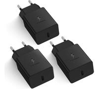 3-Pack Usb C Charger For Samsung Galaxy S23 S22 S21 S20 Fe S10 S9 S8 A54 A53 A52 A51 A50 A34 A14 A12 And Telephone M Series, Pd Fast Charger Universal Mains Adapter