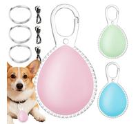 3-Pack USB Rechargeable LED Pet Safety Pendant | 2,4 pouces Glowing Dog Cat Collar Blinker | Imperméable Outdoor Walking Anti-Loss Flashing Perle | PVC Spherical Light For Night Visibility