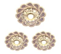 3 Packs Creative Crystal Round Embedded LED Downlight Modern Decoration Illumination Dimmable Ceiling Light Commercial Clothing Show Recessed Ceiling Panel,