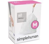 3 packs de 20 sacs poubelle de 45l Simplehuman cw0261 Blanc G