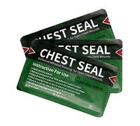 3 packs de pansements thoraciques, pansement d'urgence pour traumatismes, kit de premiers secours stérile, soins des plaies, kits de traumatologie EMS Pansement thoracique occlusif médical d'urgence