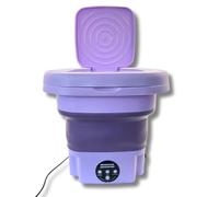 3 PAGEN® Machine à laver portable 9 litres - Facile à utiliser - Peu encombrant - Idéal pour les petits appartements ou les déplacements - Pour 2 kg de linge - Économie d'eau et d'énergie - Machine à