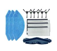 3 paire brosse latérale,3 filtres,3 chiffon de vadrouille,1 brosse à rouleau, Kit aspirateur accessoire pour Ecovacs Deebot