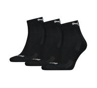 3 Paire Puma Quart Chaussettes Frottee-Sohle Gr. 35 - 46 Unisexe Amorti Courtes