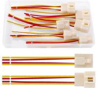 3 Paires 6.3mm 4 Broches Automobile Connecteur,Connecteur de Électrique Mâle et Femelle avec Câble 100 mm 18 AWG,pour Moto,Vélo,Voiture,Bateau