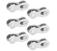 3 Paires (6 Pièces) Attache Rapide Chaîne Vélo 12 Vitesses, Maillon Rapide Compatible Shimano SRAM, Acier Carbone, Montage sans Outil pour VTT Route VAE