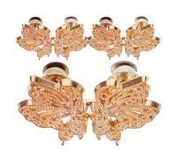 3 Paires Boutons Ajustables pour Jeans Amples, Métal, Amovibles | Resserre la Taille sans Couture ni Perçage, Design Détachable, Couleur Or, Usage Polyvalent