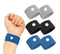 3 Paires Bracelet, Bande De Poignet pour les enfants, les adultes, les vacances et les voyages (Noir/Bleu/Gris)