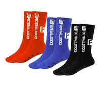 3 Paires Chaussettes Antidérapantes Foot, chaussettes de football, 75% Coton, respirant et absorbant la sueur, Chaussette Sport pour Football Basket Rugby Yoga Trekking(39-46)