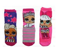 3 Paires Chaussettes antidérapantes LOL Surprise 27-30