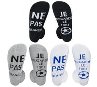 3 Paires Chaussettes Fantaisie Chaussettes de Football en Coton Ne Pas Déranger Je Regarde Le Foot pour Saint-Valentin