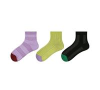 3 paires - Chaussettes fines et respirantes en tricot de style japonais, simples et polyvalentes, décontractées et confortables pour femme, Promenez-vous dans le ciel étoilé, One Size
