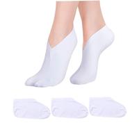 3 paires chaussettes hydratantes femmes, coton mélange de chaussettes spa pendant la nuit des chaussettes de sommeil absorbant les pieds secs à une taille esthétique des chaussettes hydratantes pour