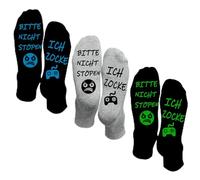 3 paires de chaussettes amusantes, cadeaux pour les joueurs, il dit : ne me dérange pas, je joue à un jeu, des choses cool, des cadeaux pour les adolescents., Noir , 36-45