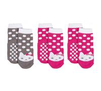 3 Paires de Chaussettes Antidérapantes Chaton - 23|26