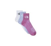 3 paires de chaussettes courtes the north face multi sport blanc violet bleu x3
