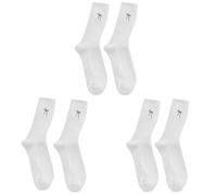 3 Paires De Chaussettes En Coton Avec Détails Broderie Nœud Papillon Pour Tenue Décontractée Étudiant Élégant Couleur Unie Tube Central Styles Mignons Décontractés