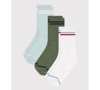 3 paires de chaussettes enfant en coton sport Petit Bateau - multicouleur - Taille 3/4 ans (pointure 23/26) P23/26 multicouleur