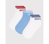 3 paires de chaussettes enfant en coton sport Petit Bateau - multicouleur - Taille 8/10 ans (pointure 31/34) P31/34 multicouleur