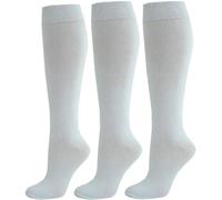 3 paires de chaussettes hautes pour filles et garçons, chaussettes longues riches en coton pour uniforme scolaire, chaussettes douces et confortables pour enfants, essentiels de la rentrée scolaire