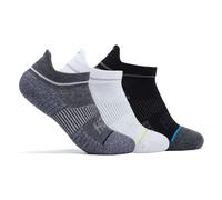 3 paires de chaussettes hoka run no show blanc noir gris