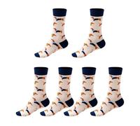 3 Paires De Chaussettes Imprimées Sur Un Animal, De Jolies Chaussettes De Dessins Animés, Des Chaussettes Douces Et Respirantes, Des Accessoires De Vêtements Et Des Accessoires Drôles.