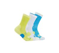 3 paires de chaussettes mi hautes hoka multicolore unisexe