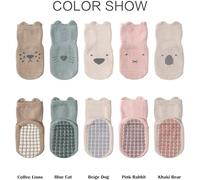 3 Paires De Chaussettes Pour Bébé Et 3 Paires De Déjeuners, Chaussettes Pour Les Tout-Petits À L'Intérieur, Chaussettes De Trampoline Pour Enfants.