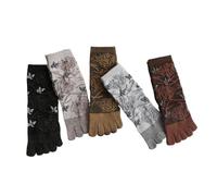 3 paires de chaussettes vintage avec orteils automne hiver, chaussettes douces et chaudes, nouveauté florale, chaussettes à cinq doigts Pour Chaussures à Orteils Ou Le Quotidien(3 pairs mixcolors)