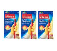 3 paires de gants en caoutchouc Vileda Easy Grip imperméables, antidérapants,...