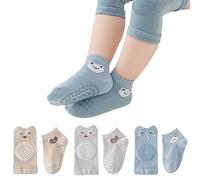 3 paires de genouillères et de chaussettes, 4 pieds de genouillères pour bébé + 4 pieds de chaussettes pour bébé pour les enfants de 0 à 1 an