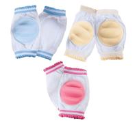 3 Paires De Genouillères Pour Bébé, Genouillères Douces Et Respirantes, Genouillères Pour Bébé Rampant, Genouillères Élastiques, Genouillères Antidérapantes