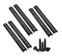 3 Paires de glissières de tiroir - Glissières de tiroir à roulement à Billes à Extension complète, Poussez Tirez en Douceur, glissières à roulement à Billes de tiroir, pour Armoire d'angle, Table