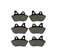 3 Paires de Plaquettes de Frein Noires pour Harley FLHRS/FLHRSi Road King 2004-2007