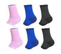 3 Paires De Protège-Chevilles Pour Enfants, Protège-Pieds Élastiques, Protège-Pieds Respirants, Protège-Pieds De Sport, Support De Cheville