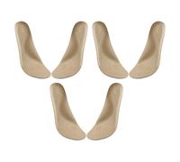 3 paires de semelles de chaussures en simili cuir avec contrôle des odeurs et base en latex épais antidérapant absorbant les chocs doublures confortables Semelles intérieures en simili cuir