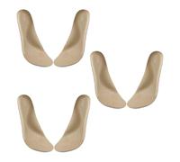 3 paires de semelles de chaussures en simili cuir avec contrôle des odeurs et base en latex épais antidérapant absorbant les chocs doublures confortables Semelles intérieures en simili cuir