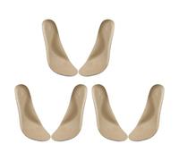 3 paires de semelles de chaussures en simili cuir avec contrôle des odeurs et base en latex épais antidérapant absorbant les chocs doublures confortables Semelles intérieures en simili cuir
