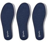 3 Paires de Semelles en Mousse à Mémoire de Forme Hommes et Femmes,Douces et Confortables,Semelles Remplaçables pour Chaussures de Travail,Chaussures de Randonnée,Chaussures de Sport Bleu